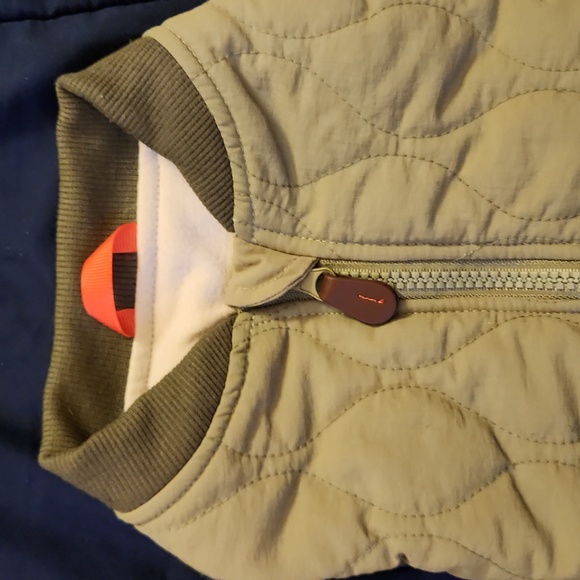 Reddy- Quilted Bomber Dog Jacket in Olive Green Small - Picture 6 of 6